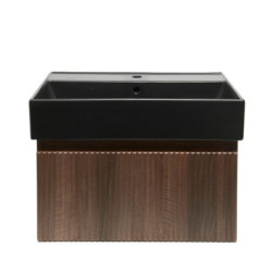 Koupelnová skříňka s umyvadlem SAT Evolution 58x30x44,8 cm ořech mat SATEVO60NAU2B