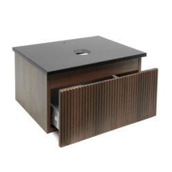 Koupelnová skříňka s žulovou deskou SAT Evolution 58x30x44,8 cm ořech mat SATEVO60NAZ