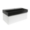 Koupelnová skříňka s umyvadlem SAT Evolution 98x30x44,8 cm bílá mat SATEVO100WMU2B