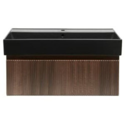 Koupelnová skříňka s umyvadlem SAT Evolution 98x30x44,8 cm ořech mat SATEVO100NAU2B