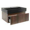 Koupelnová skříňka s umyvadlem SAT Evolution 78x30x44,8 cm ořech mat SATEVO80NAU2B