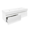 Koupelnová skříňka s umyvadlem SAT Evolution 118x30x44,8 cm bílá mat SATEVO120WMU2