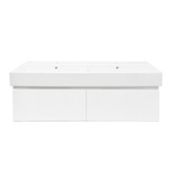 Koupelnová skříňka s umyvadlem SAT Evolution 118x30x44,8 cm bílá mat SATEVO120WMU2
