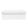 Koupelnová skříňka s umyvadlem SAT Evolution 118x30x44,8 cm bílá mat SATEVO120WMU2