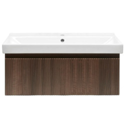 Koupelnová skříňka s umyvadlem SAT Evolution 98x30x44,8 cm ořech mat SATEVO100NAU1