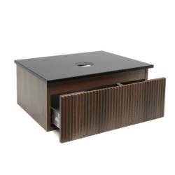 Koupelnová skříňka s žulovou deskou SAT Evolution 78x30x44,8 cm ořech mat SATEVO80NAZ