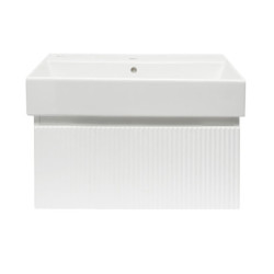 Koupelnová skříňka s umyvadlem SAT Evolution 78x30x44,8 cm bílá mat SATEVO80WMU2