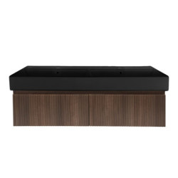 Koupelnová skříňka s umyvadlem SAT Evolution 118x30x44,8 cm ořech mat SATEVO120NAU2B