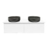 Koupelnová skříňka s krycí deskou SAT Evolution 118x30x44,8 cm bílá mat SATEVO120WMD