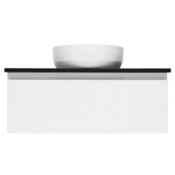 Koupelnová skříňka s žulovou deskou SAT Evolution 98x30x44,8 cm bílá mat SATEVO100WMZ