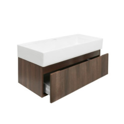 Koupelnová skříňka s umyvadlem SAT Evolution 98x30x44,8 cm ořech mat SATEVO100NAU2