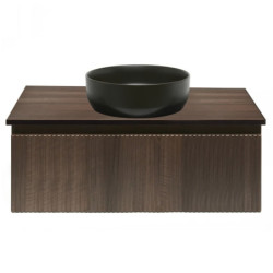 Koupelnová skříňka s krycí deskou SAT Evolution 98x30x44,8 cm ořech mat SATEVO100NAD