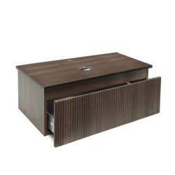 Koupelnová skříňka s krycí deskou SAT Evolution 98x30x44,8 cm ořech mat SATEVO100NAD