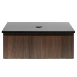 Koupelnová skříňka s žulovou deskou SAT Evolution 98x30x44,8 cm ořech mat SATEVO100NAZ