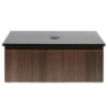 Koupelnová skříňka s žulovou deskou SAT Evolution 98x30x44,8 cm ořech mat SATEVO100NAZ
