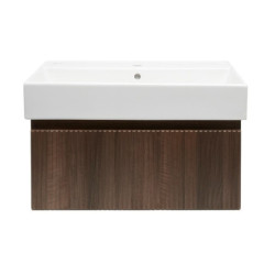 Koupelnová skříňka s umyvadlem SAT Evolution 78x30x44,8 cm ořech mat SATEVO80NAU2