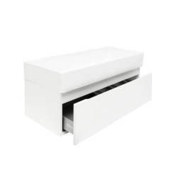 Koupelnová skříňka s umyvadlem SAT Evolution 98x30x44,8 cm bílá mat SATEVO100WMU2