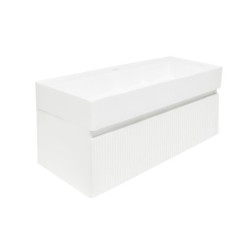 Koupelnová skříňka s umyvadlem SAT Evolution 98x30x44,8 cm bílá mat SATEVO100WMU2
