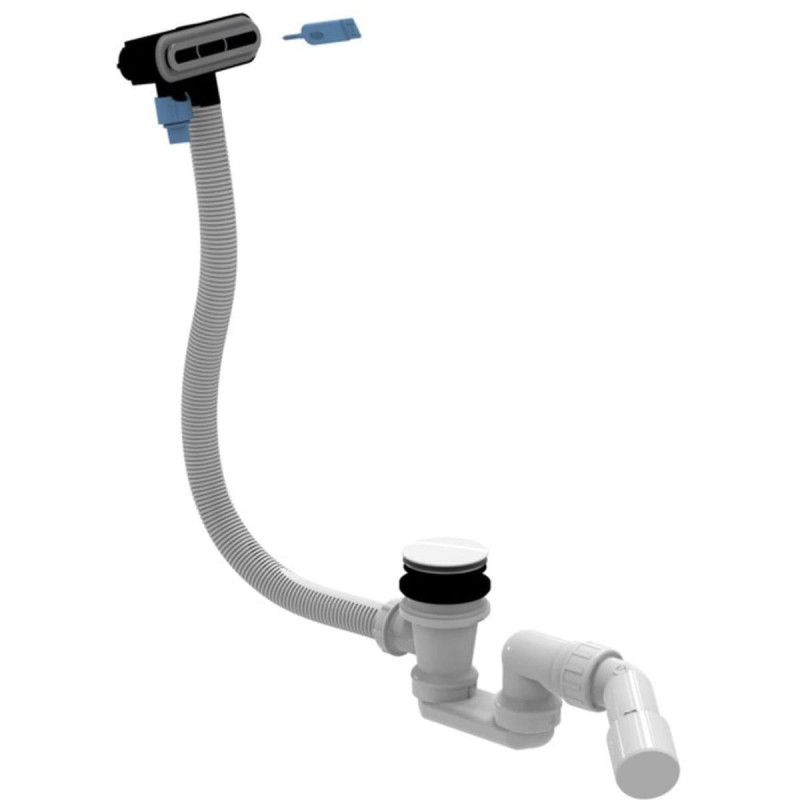 V&B vanová odtoková a přepadová souprava, Push-Open, alpská bílá U90959001