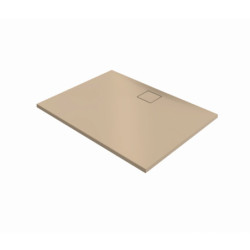 Sprchová vanička obdélníková Hüppe EasyFlat 120x100 cm litý mramor béžová matná EF0116.037
