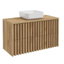 Koupelnová skříňka s krycí desku SAT Delano 100x56x46 cm dub mat DELANO100ZDDE