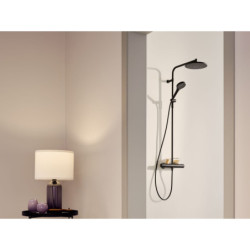 Sprchový systém Hansa Viva s termostatickou baterií černá mat 6515920133