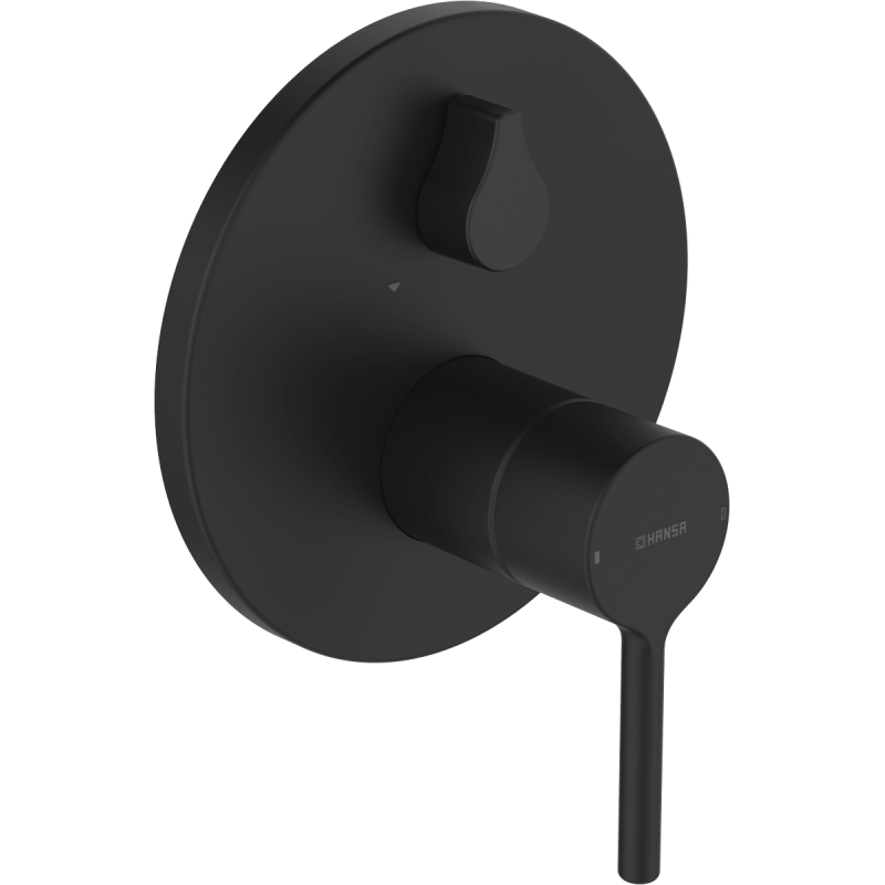 Sprchová a vanová baterie Hansa Vantis bez podomítkového tělesa černá matná 8260906733