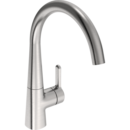 Dřezová baterie Hansa Designo s otočným ramínkem broušená ocel 5101228380