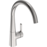 Dřezová baterie Hansa Designo s otočným ramínkem broušená ocel 5101228380