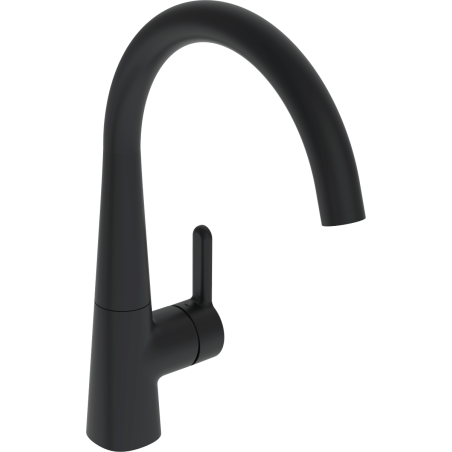 Dřezová baterie Hansa Designo s otočným ramínkem černá matná 5101228333