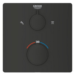 Sprchová baterie GROHE Grohtherm bez podomítkového tělesa černá matná 1022092430