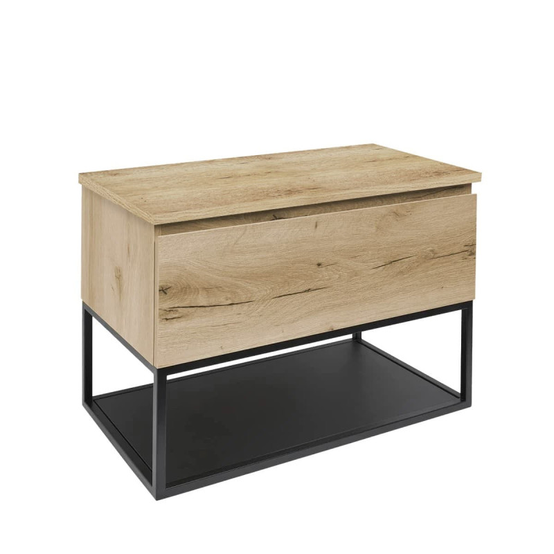 Koupelnová skříňka s krycí deskou SAT B-Way dub mat BWAY60OAKDESK