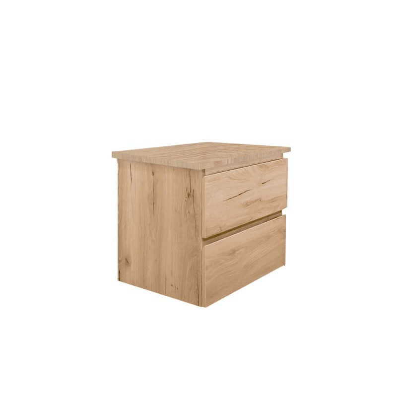 Koupelnová skříňka s dubovou krycí deskou SAT B-Way dub mat BWAY260OAKDESK