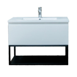 Koupelnová skříňka s umyvadlem SAT B-Way bílá lesk BWAY80WU