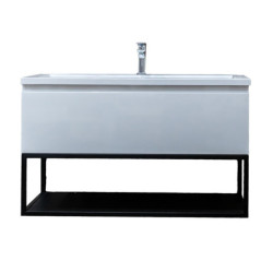 Koupelnová skříňka s umyvadlem SAT B-Way bílá lesk BWAY100WU