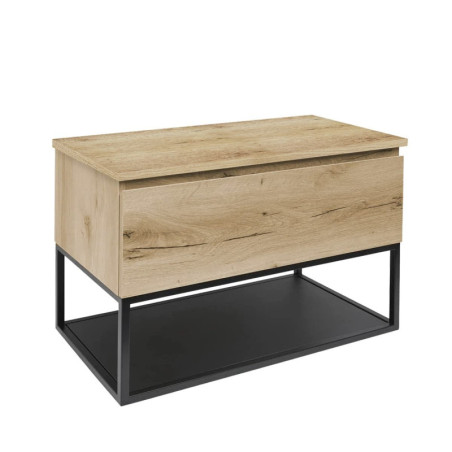 Koupelnová skříňka s krycí deskou SAT B-Way dub mat BWAY100OAKDESK