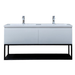 Koupelnová skříňka s umyvadlem SAT B-Way bílá lesk BWAY120WU