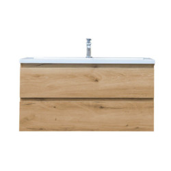 Koupelnová skříňka s umyvadlem SAT B-Way dub mat BWAY2100OAKU