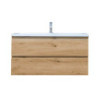 Koupelnová skříňka s umyvadlem SAT B-Way dub mat BWAY2100OAKU