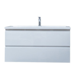 Koupelnová skříňka s umyvadlem SAT B-Way bílá lesk BWAY2100WU