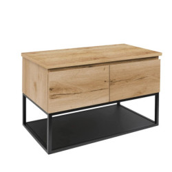 Koupelnová skříňka s krycí deskou SAT B-Way dub mat BWAY120OAKDESK