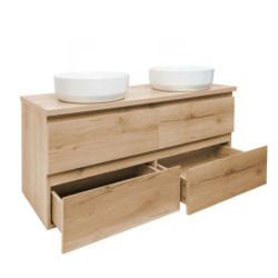 Koupelnová skříňka s krycí deskou SAT B-Way dub mat BWAY2120OAKDESK