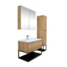 Koupelnová skříňka s umyvadlem SAT B-Way dub mat KSETBWAY6
