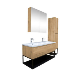 Koupelnová skříňka s umyvadlem SAT B-Way dub mat KSETBWAY14