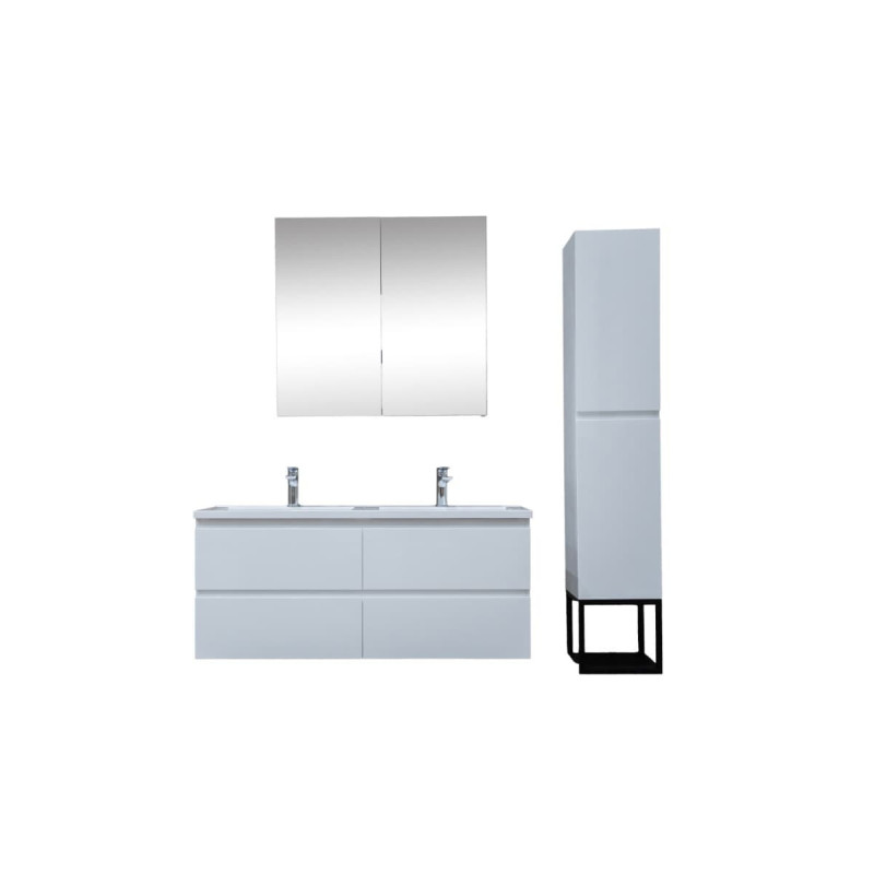 Koupelnová skříňka s umyvadlem SAT B-Way bílá lesk KSETBWAY15