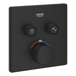 Sprchová a vanová baterie GROHE Grohtherm Smartcontrol bez podomítkového tělesa phantom black 102166KF00