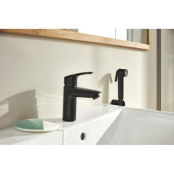 Umyvadlová baterie GROHE Eurosmart s bidetovou sprškou černá matná 231242433