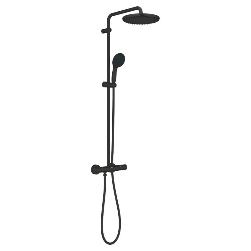 Sprchový systém GROHE Vitalio Start System s termostatickou baterií černá matná 266772431