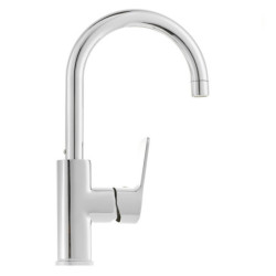 Dřezová baterie Optima Cube Way bez výpusti chrom CU280