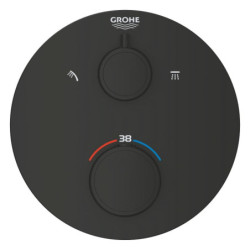 Sprchová baterie GROHE Grohtherm bez podomítkového tělesa černá matná 1022082430